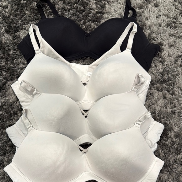 torrid Other - Torrid Black and White Full-Coverage Bras with Adjustable Straps